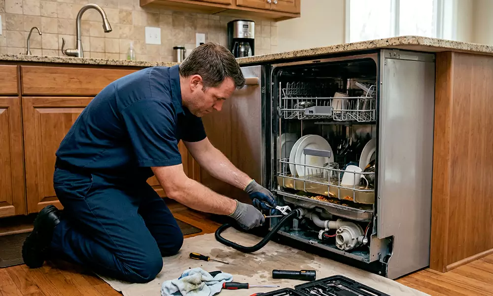 Dishwasher Not Draining Repair in Winston-Salem, NC