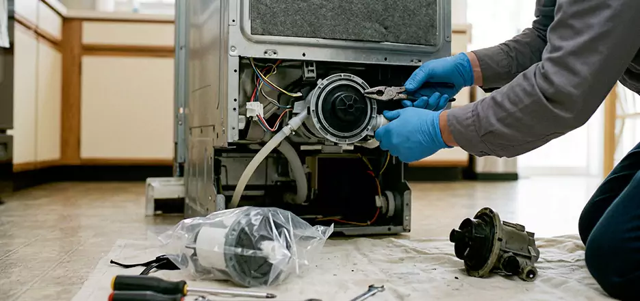 Dishwasher Motor Pump Replacement in Winston-Salem