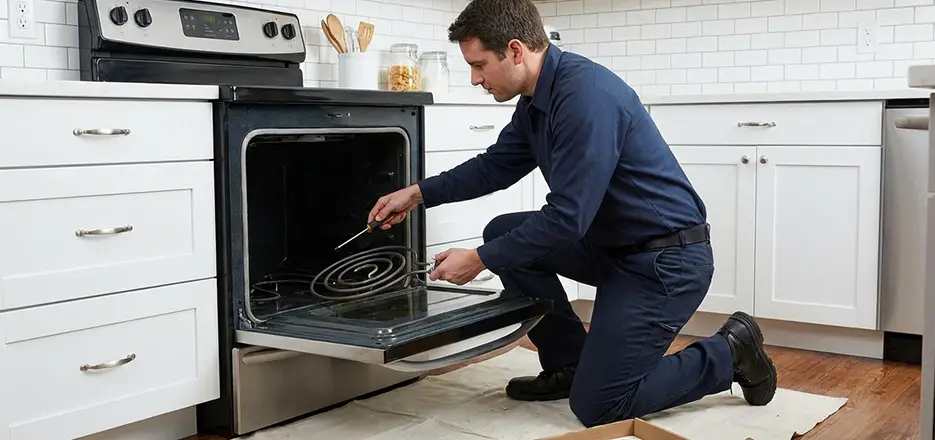 Oven Lower Heating Element Replacement in Winston-Salem